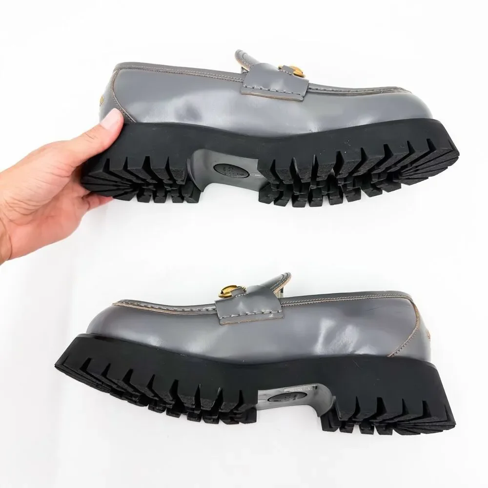 Gucci 1955 Horsebit Lug Sole Leather Loafers US Men’s 8.5